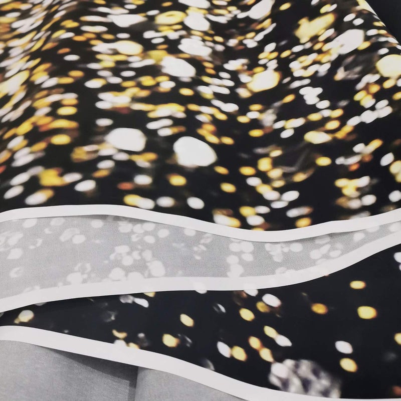SJOLOON Black and Gold Backdrop Gold Spots Backdrop Vinyl Photography Backdrop Vintage Background for Family Birthday Party Newborn Studio Props 11547(7x5FT) - Image 4